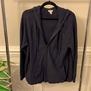 GUC LL Bean Women’s Full Zip Hooded Sweater, size XL